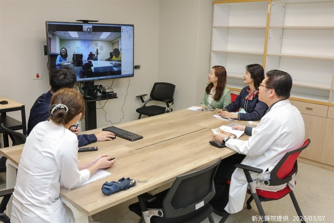 Shin Kong Memorial Hospital had a video conference with medical staff from Palau